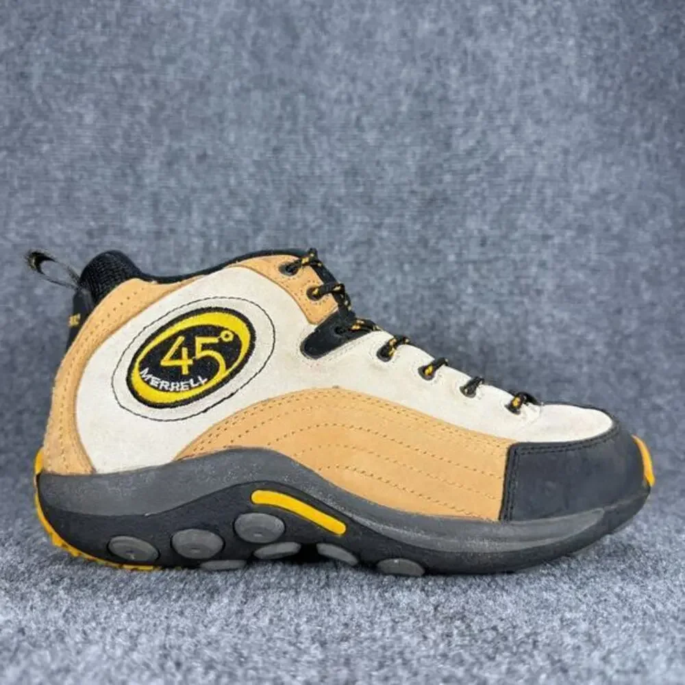 Merrell Jungle Runner 45 Degree Hiking Boots Kids Size 4.5 Brown High Top Suede